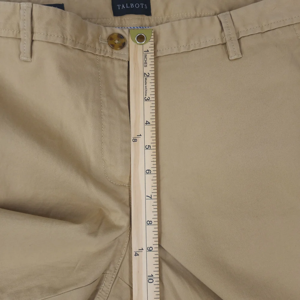 Talbots Women's  Straight Relaxed Chinos in Khakis Pants Size 12p - Picture 12 of 16